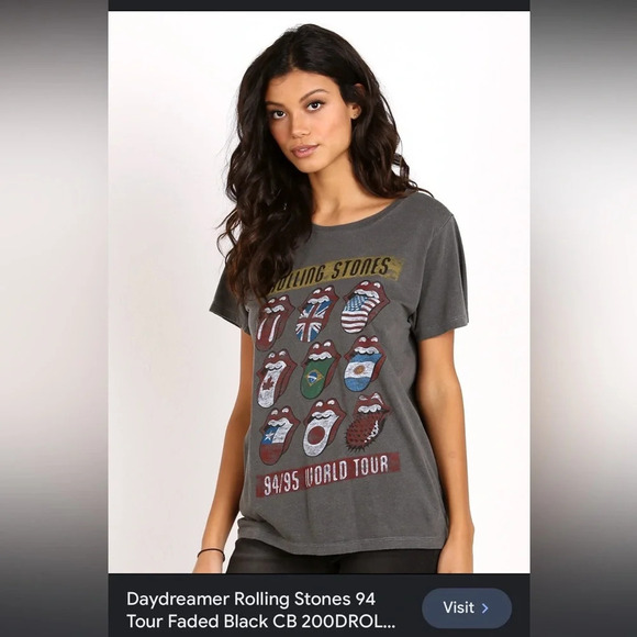 Daydreamer  size medium Rolling Stones grey t shirt - Picture 1 of 12